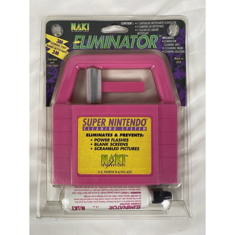 NAKI Eliminator Super Nintendo SNES Cleaning System Factory Sealed Vintage